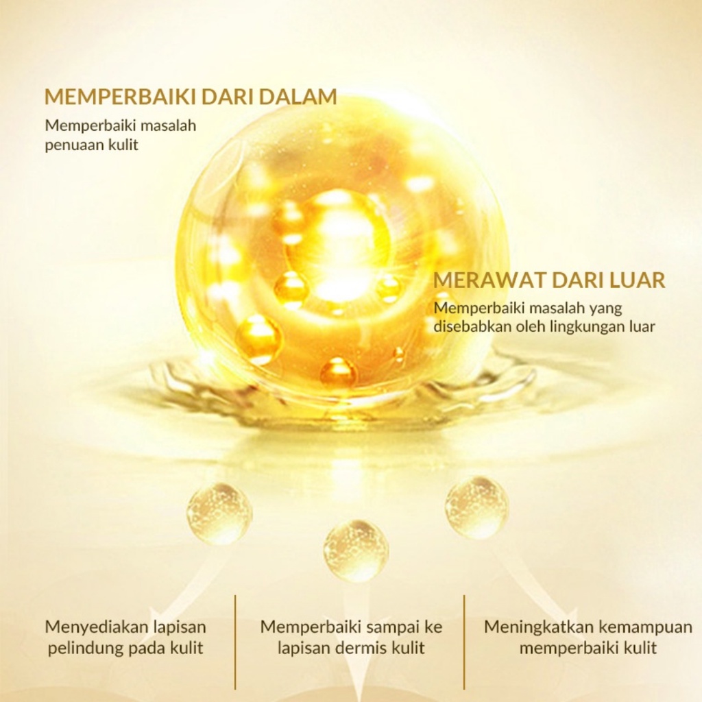 [ FREE GIFT ] BIOAQUA 24K Gold Skin Care Essence Cream - Serum Wajah Cleanser Pembersih Wajah