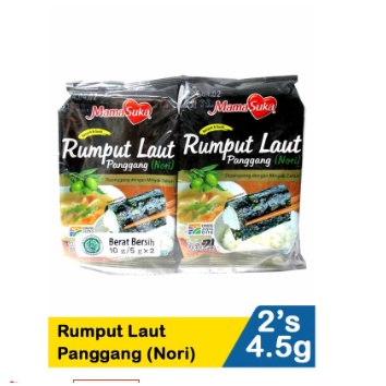 Mama Suka Rumput Laut Nori Seaweed Isi 2's Snack Rumput Laut