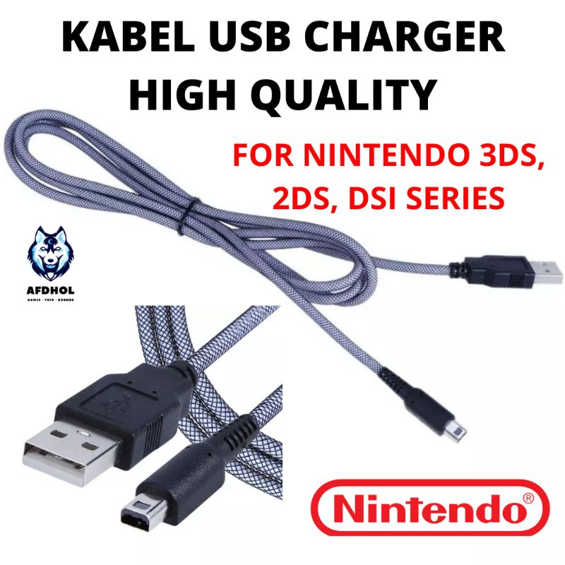 PREMIUM CORD NYLON KABEL POWER USB CHARGER NINTENDO NEW 3DS 2DS DSI NDSI XL LL 3DSXL NEW3DS XL LL NEW3DSXL NEW2DS XL LL NEW2DSXL ADAPTOR PD KABEL USB CHARGER CHARGING CABLE NINTENDO NEW 3DS DSI 2DS NDSI XL LL CHARGER COLOKAN CABLE KABEL POWER USB NINTENDO