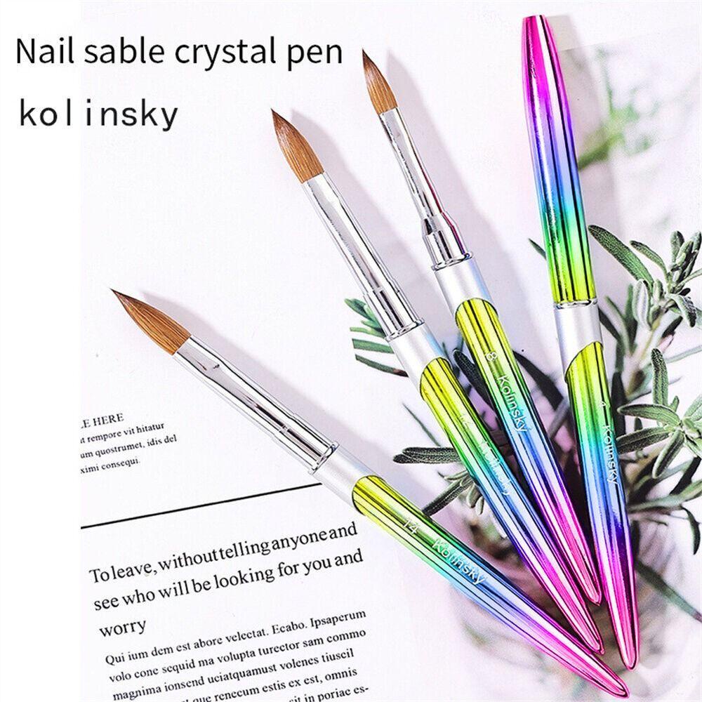 R-flower Nail Art Pens Desain Striping Akrilik Alat Manikur Kuas Lukis