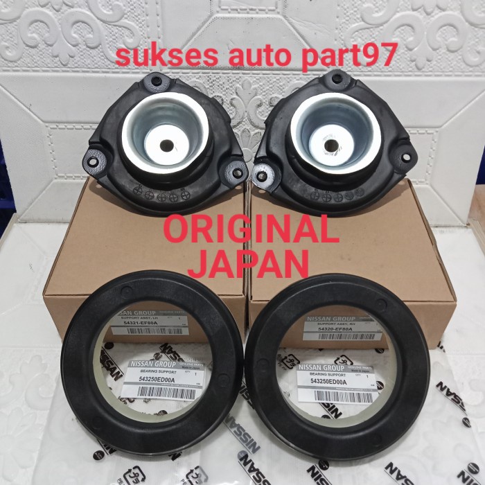 support shock+bearing support depan livina evalia latio original