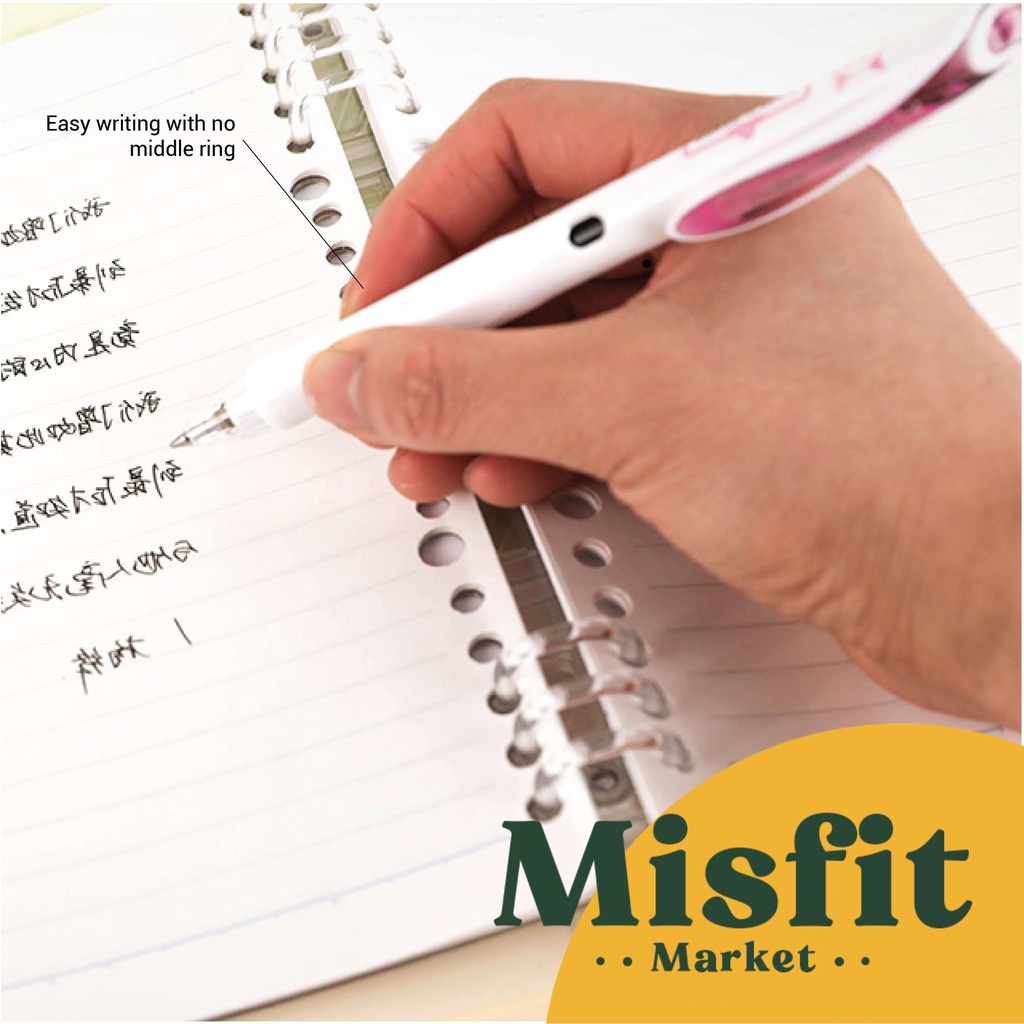 

Kokuyo Campus 8-Ring Loose Leaf Binder Watercolor Whispers Series A5 B5 NotFolder RJ4