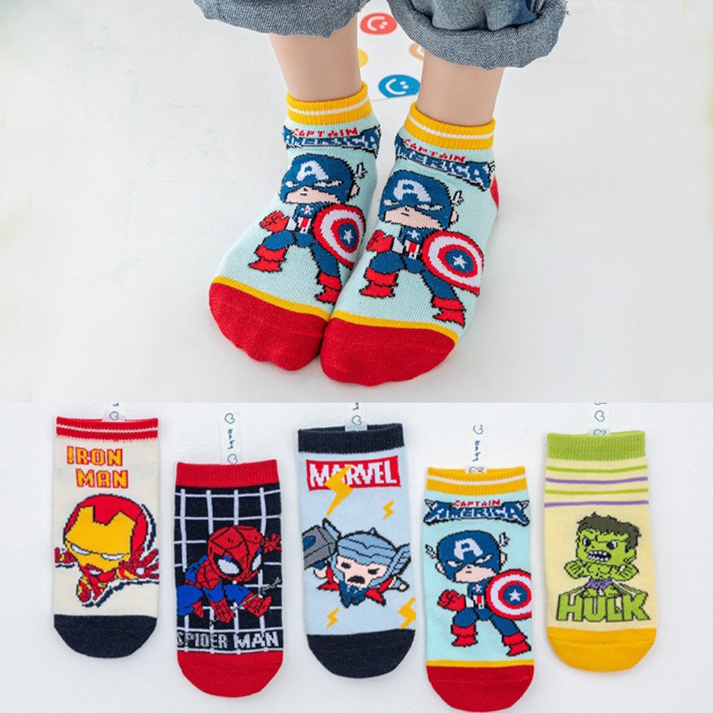 ☀INDOLAND☀ Kaos Kaki Anak Karakter Socks Anak Super Hero KK041