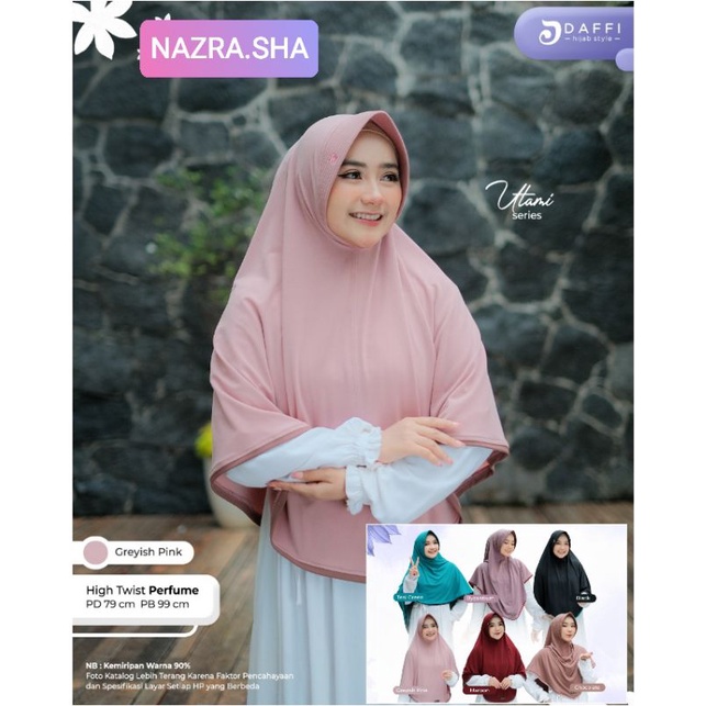(9) DAFI UTAMI  Hijab Instan Terbaru Utami Series By Daffi. Nazra Sha