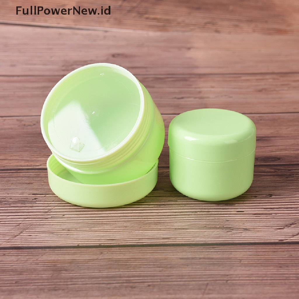 Power 1pc Botol Isi Ulang Kosong makeup jar pot travel Wadah Kosmetik Krim Wajah ID