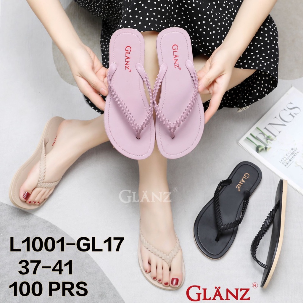 Sandal Selop Wanita Import H Glanzton | Sandal Jelly Selop Motif H Wanita