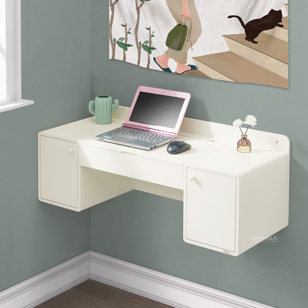 IFURNHOLIC Hyuna Meja Rias Dinding | Meja Rias Gantung | Meja Make Up | Meja Console