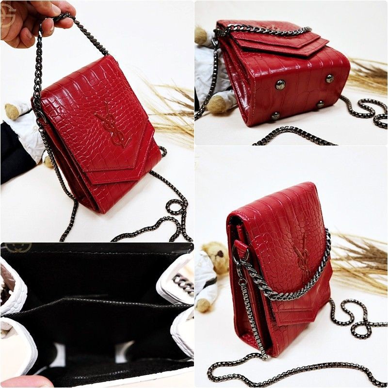 Akaci Tas Selempang HP YSEL Sling Bag Wanita Terbaru Croco Style Korea Kekinian Viral lucu Keren 02-6734 THR