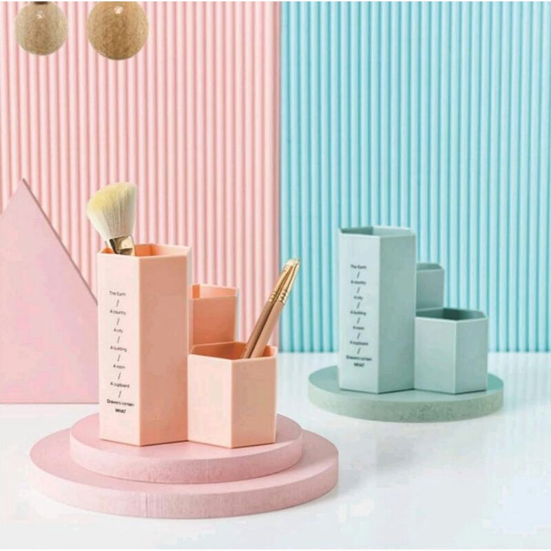 

Kotak Pensil / Kotak blus / Kotak Pensil Holder 3 Kisi Organizer Make Up TY-6394