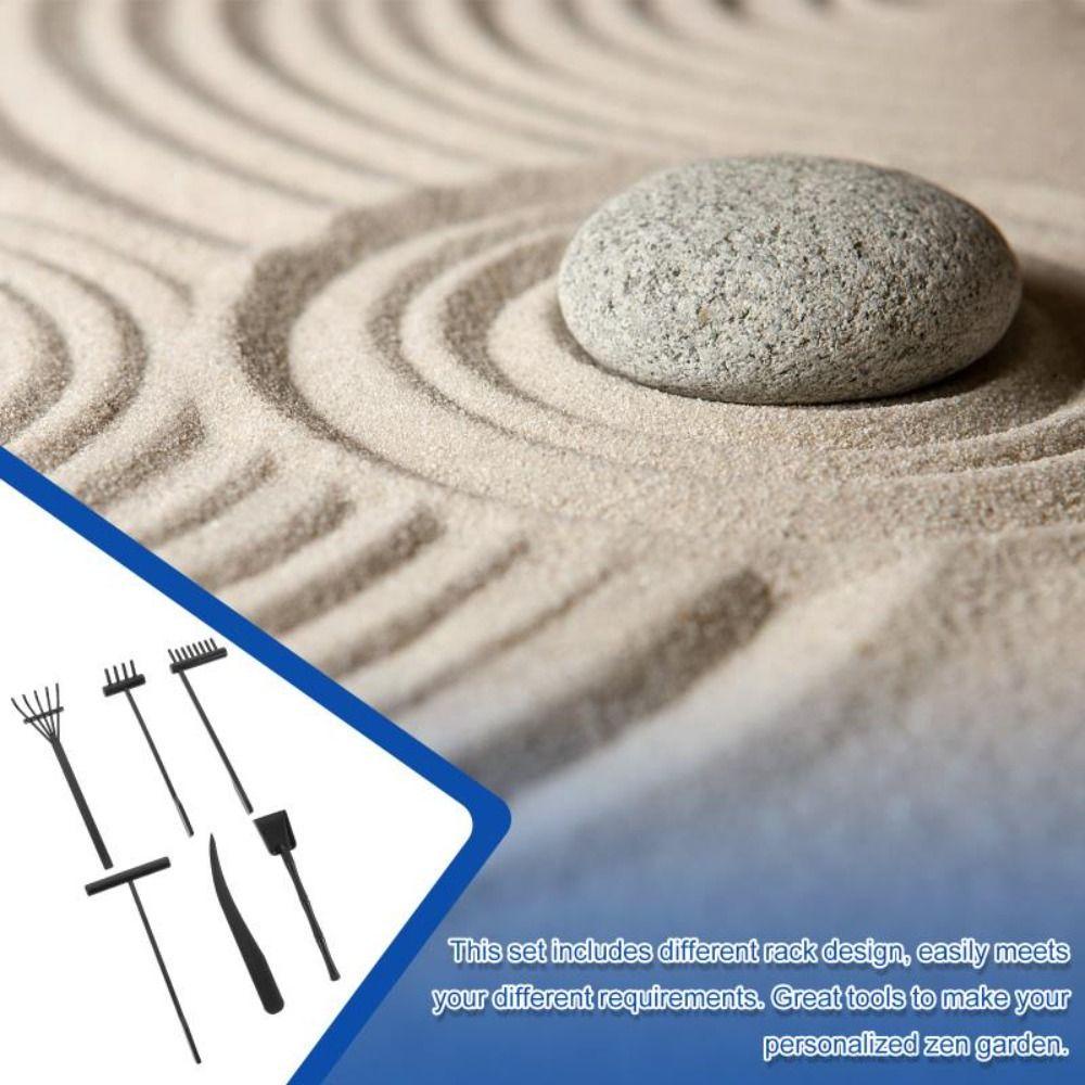 SUYO 6pcs /Set Sand Mini Tools Set Garu Kerajinan Kit Alat Meja Pasir Meja Mainan Anak Dorong Sandbox Mainan