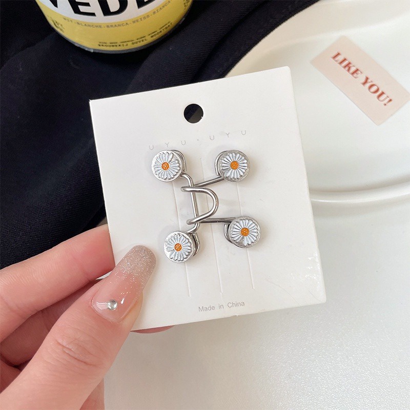 (ACC78) Kancing Pengait Pengecil Celana Jeans Adjusable Pengecil Celana Jeans-Daisy