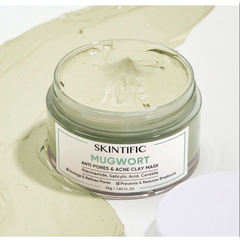 SKINTIFIC MUGWORT ANTI PORES &amp; ACNE CLAY MASK