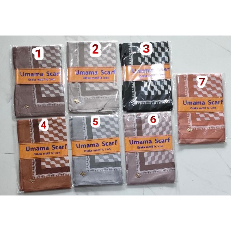 Jilbab Segiempat Motif Umama