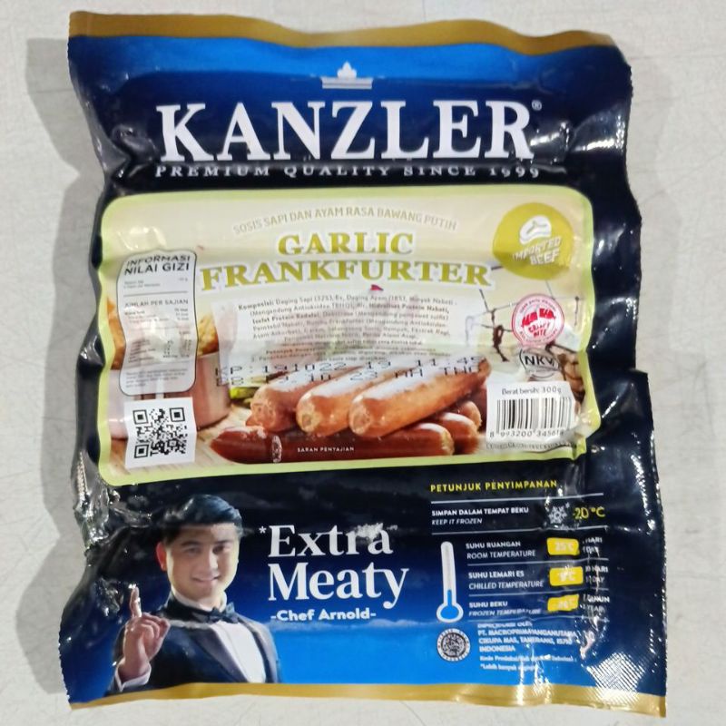 

SOSIS KANZLER GARLIC FRANKFURTER 300 GRAM