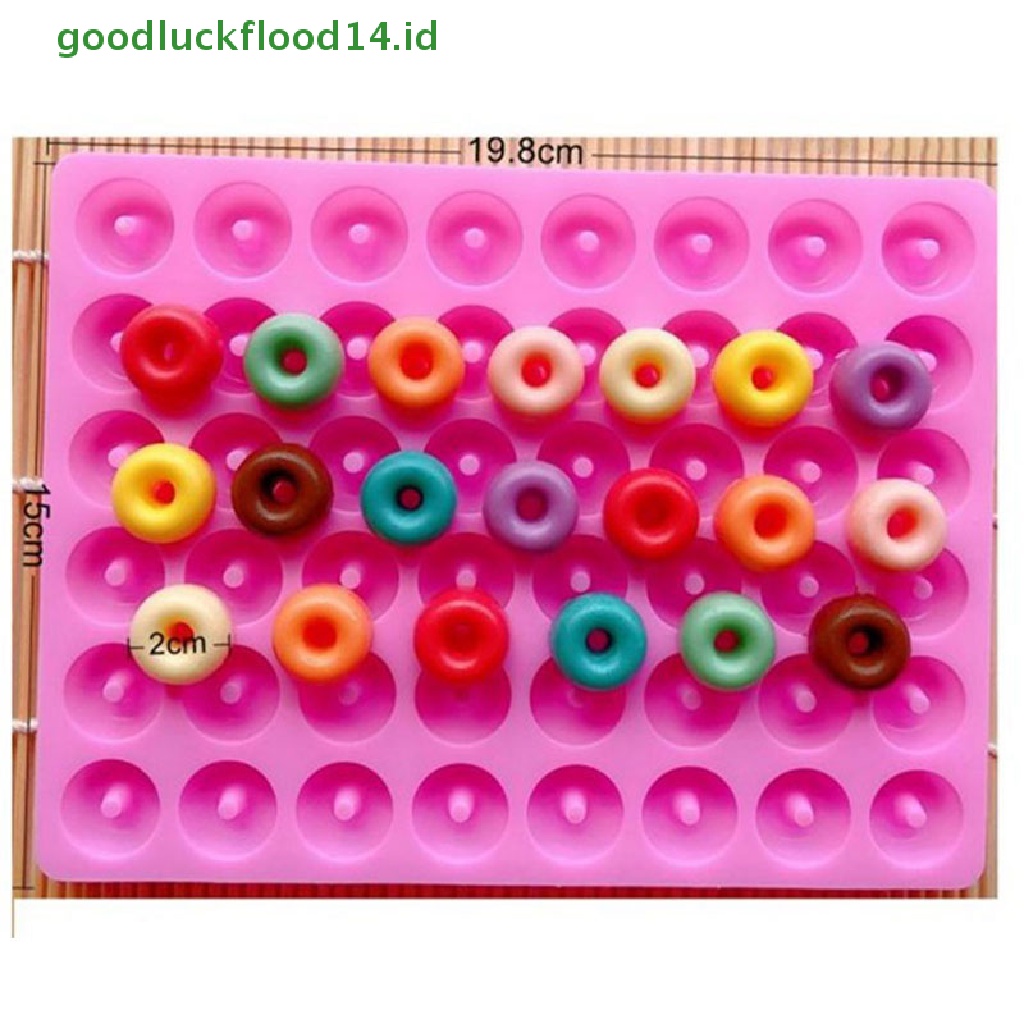 [GOOGFOUR] 48-rongga Fancy Doughnut Chocolate Pan Silicone Mold Alat Cetakan Kue [TOP]