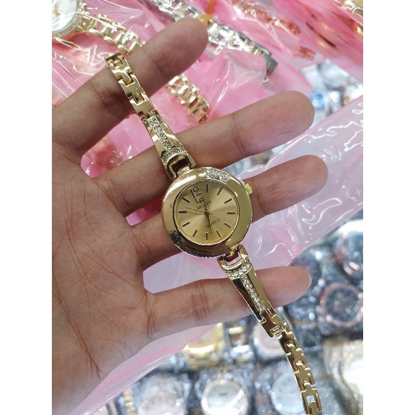 Real Pic 100% Brand Rovina Jam Tangan Wanita Fashion Rantai Full Stainless Steel