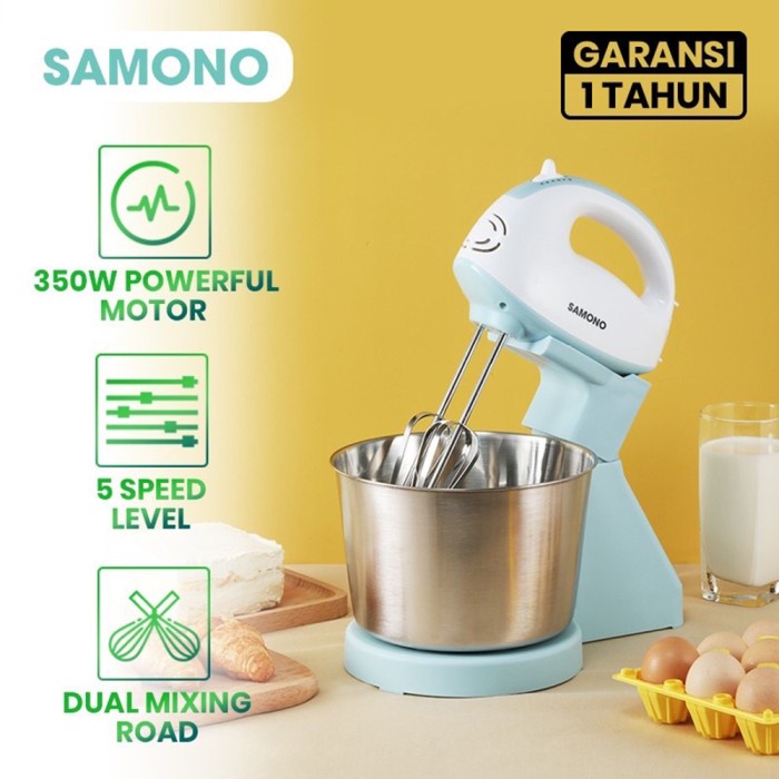 Mixer Stand Mixer Samono Hand Mixer Samono Mixer Kue Samono Sw-Mk01 Sw Mk01