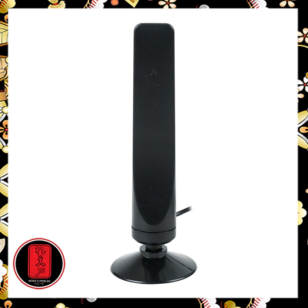 YCDC Antena TV Digital Indoor DVB-T2 High Gain 16 dBi - EL0465 - Black