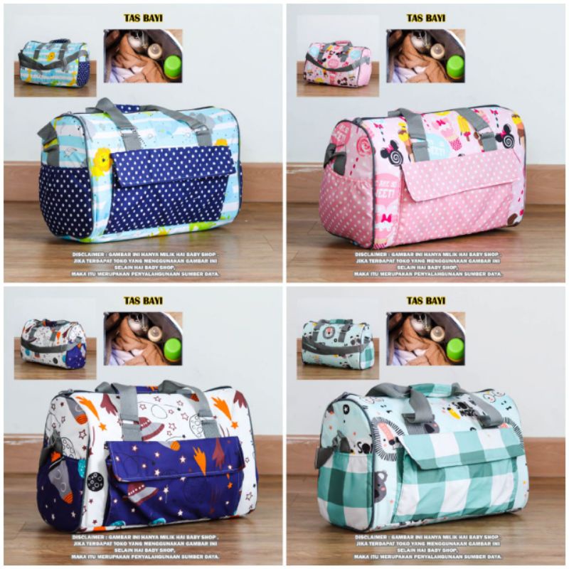 ￼Tas  Bayi Multifungsi / Tas Perlengkapan Bayi / Diaper Bag Ukuran Medium [ Merk Hai Baby ]