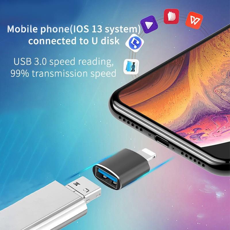 OTG Adapter Untuk for iPhone Lightning to ke USB A 3.0 iPhone 7 8 X 11 12 13 14 pro max