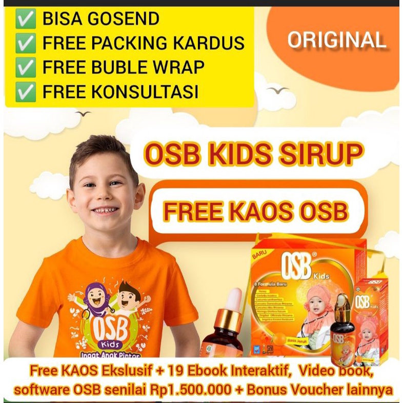 OSB Kids FREE KAOS OSB Vitamin Otak Anak OSB KIDS ORIGINAL