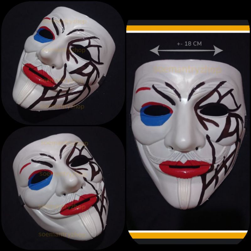 topeng hacker anonymous costem Joker bjorka