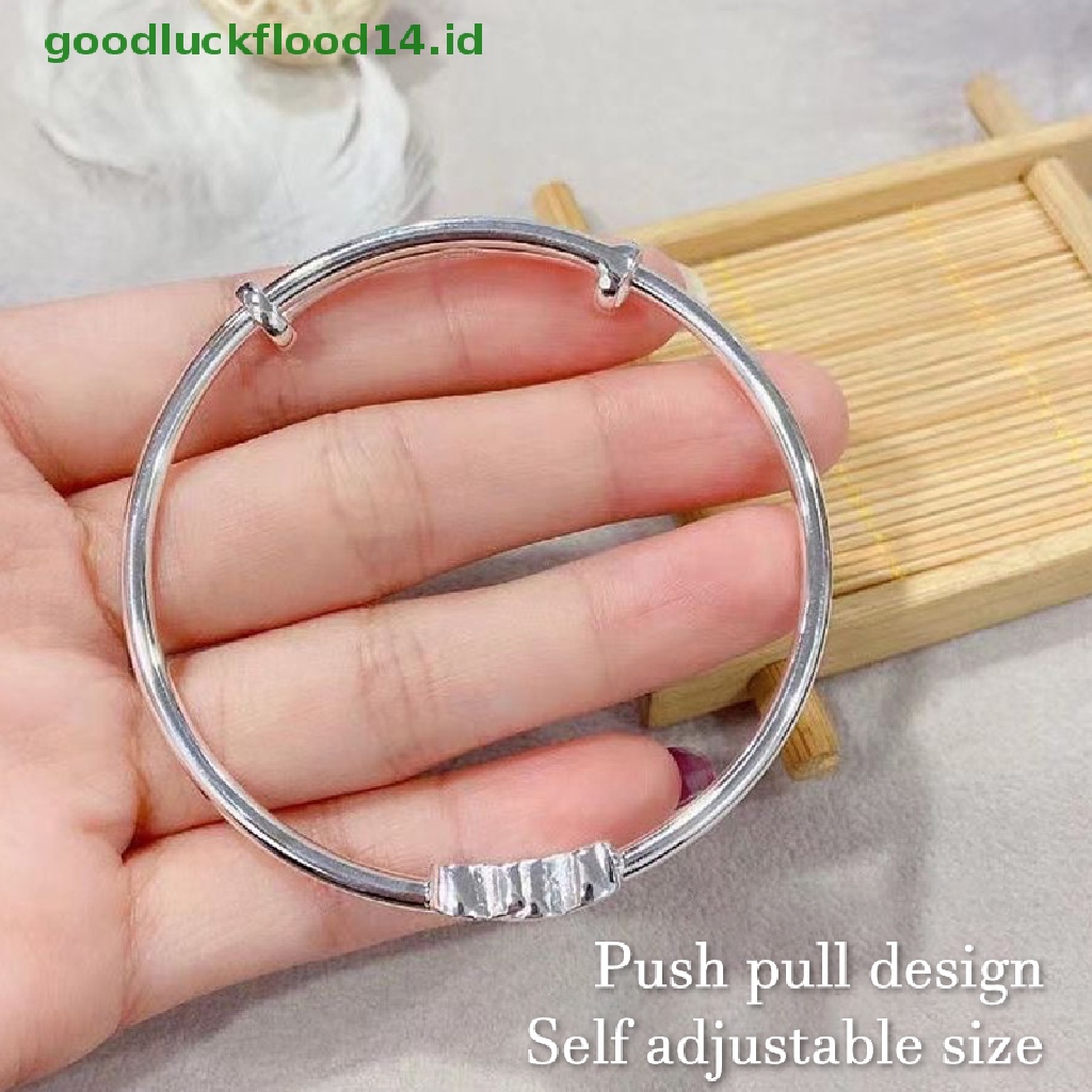 [GOOGFOUR] Mode Ganda Hati Adjustable Bangle Fashion Warna Perak Kepribadian Sederhana Gelang Untuk Wanita Gadis Persahabatan Perhiasan Hadiah [TOP]