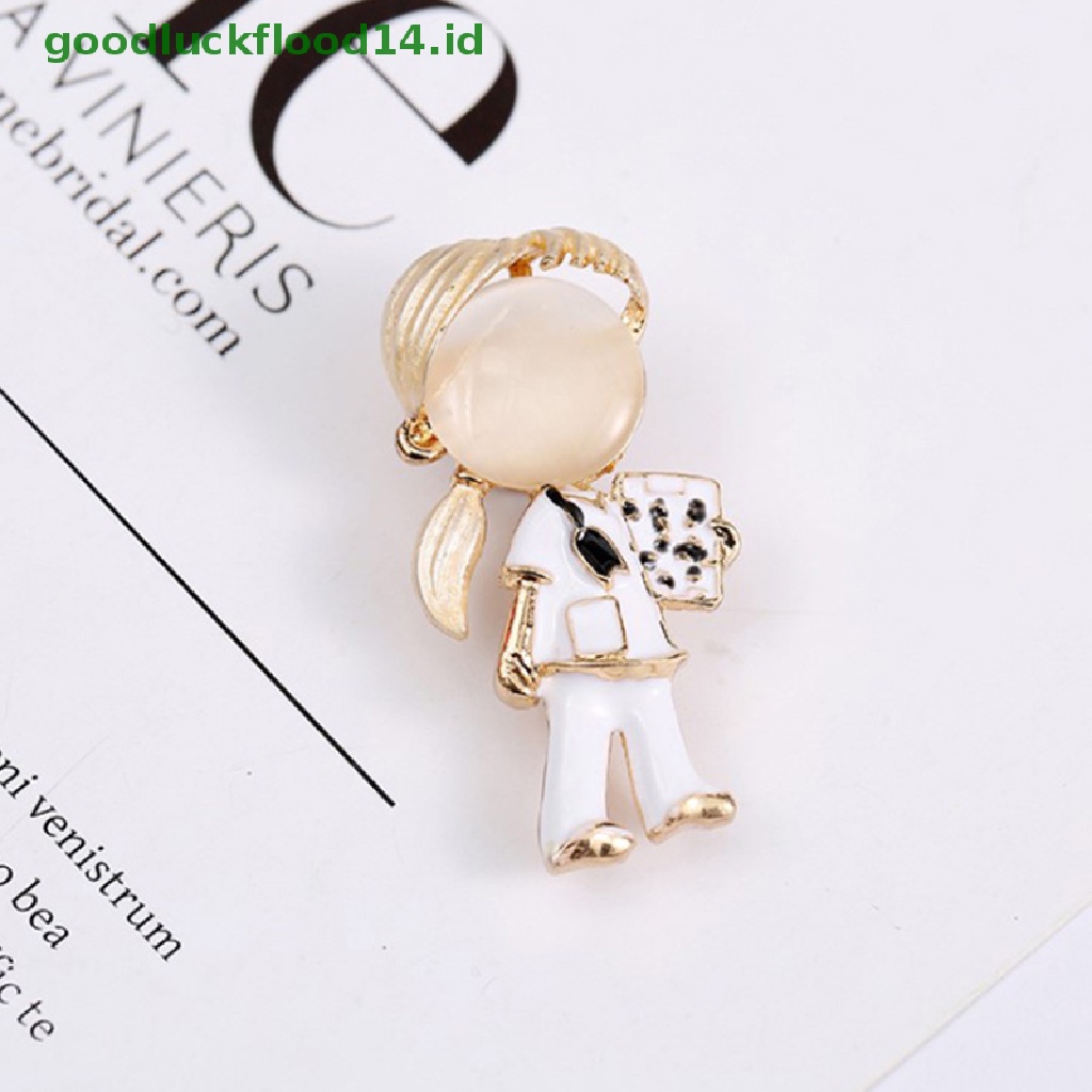 [GOOGFOUR] Paing Gadis Bros Untuk Wanita Opal Lucu Brooch Pin Fashion Anak [TOP]