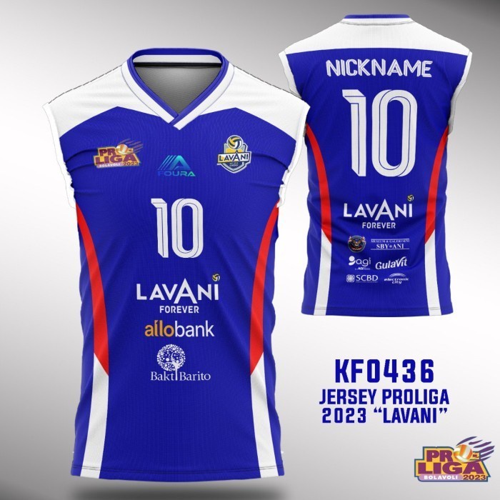 Kaos Jersey Voli PROLIGA 2023 LAVANI KF0436