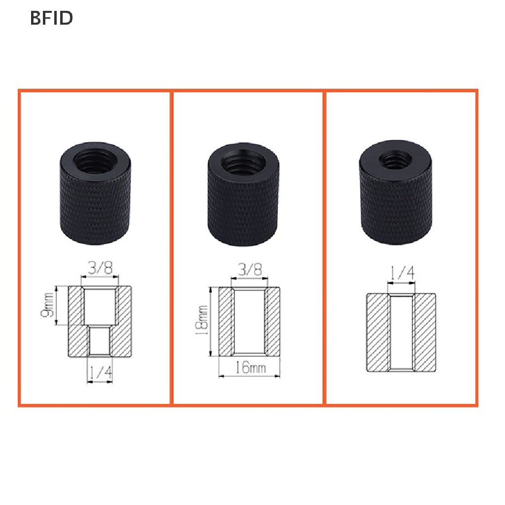 [BFID] Adapter Dudukan Sekrup Plat Tripod 3per8 &quot;Ke1Per4&quot; Male to Female [ID]