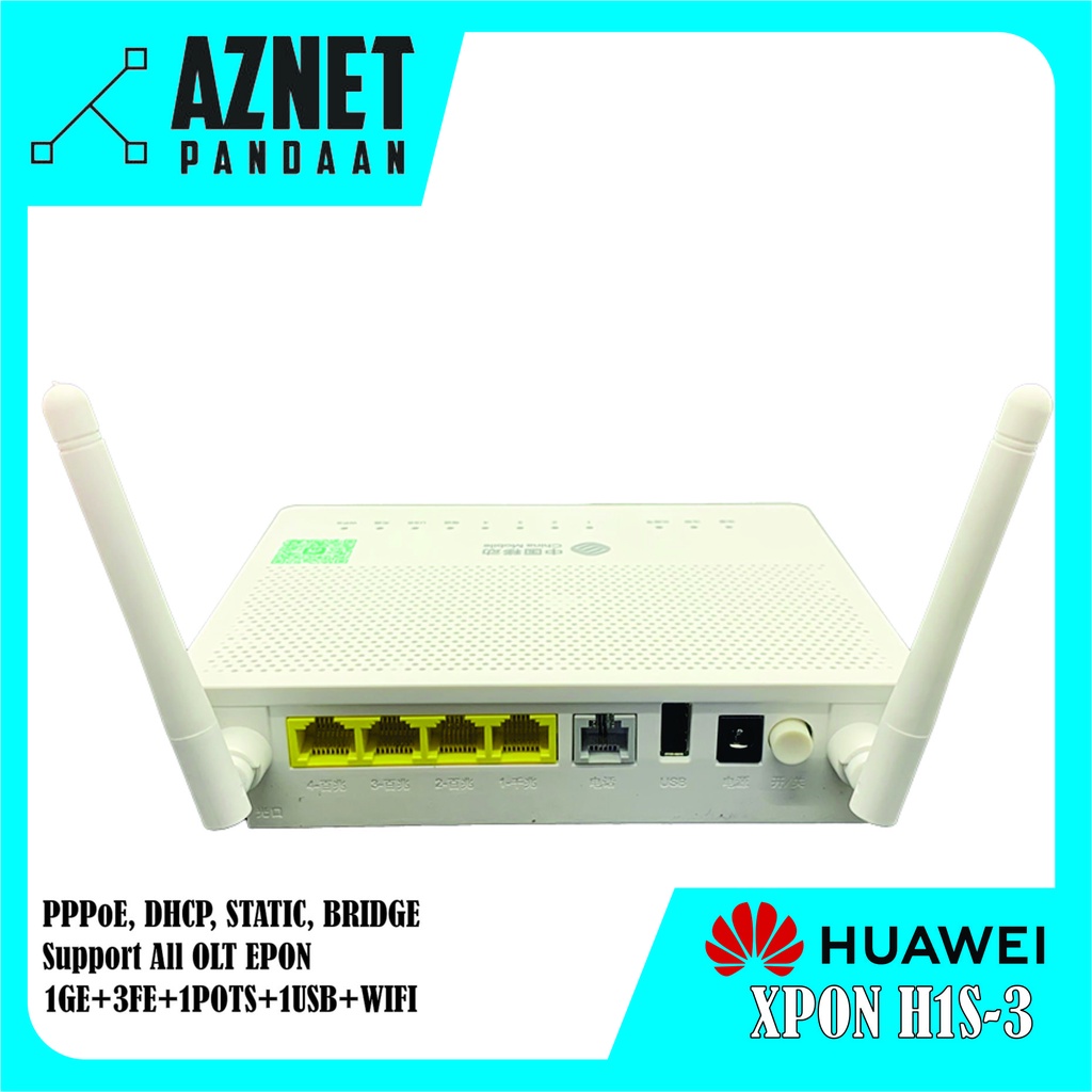 HUAWEI H1S-3 ONU XPON 1GE+3FE+1TEL+1USB+WIFI ANTENA EKSTERNAL SECOND