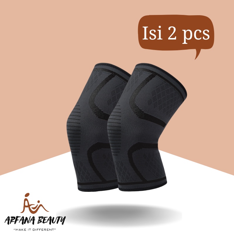 Deker Lutut Alat Olahraga Perlengkapan Fitness  Kaki Elastis Knee Compression Pad Support CHS0470