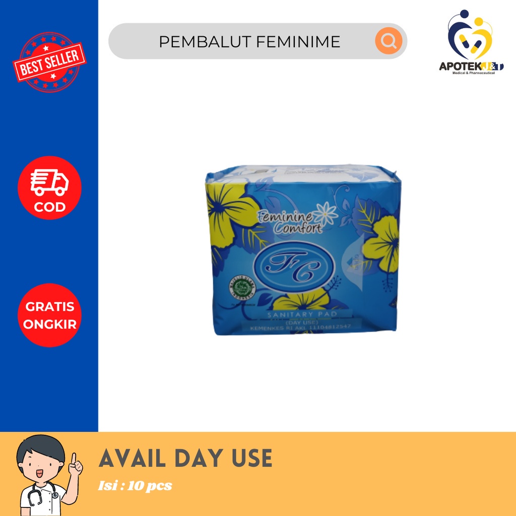 AVAIL PEMBALUT HERBAL WANITA / AVAIL DAY USE / AVAIL NIGHT USE / AVAIL PANTYLINER / AMAN NYAMAN DIPAKAI