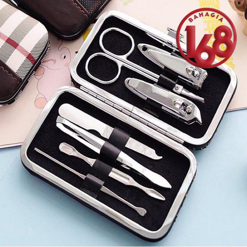 Peralatan Manicure Set Gunting Kuku 7in1