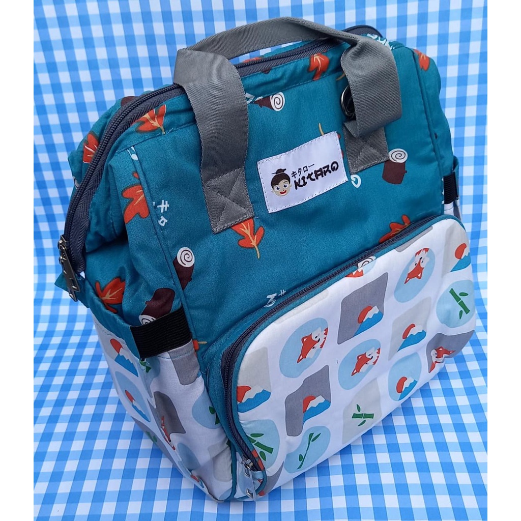 Kitaro Medium Bagpack + Alumunium Foil Little Fox Series KIT1201 / Tas bayi