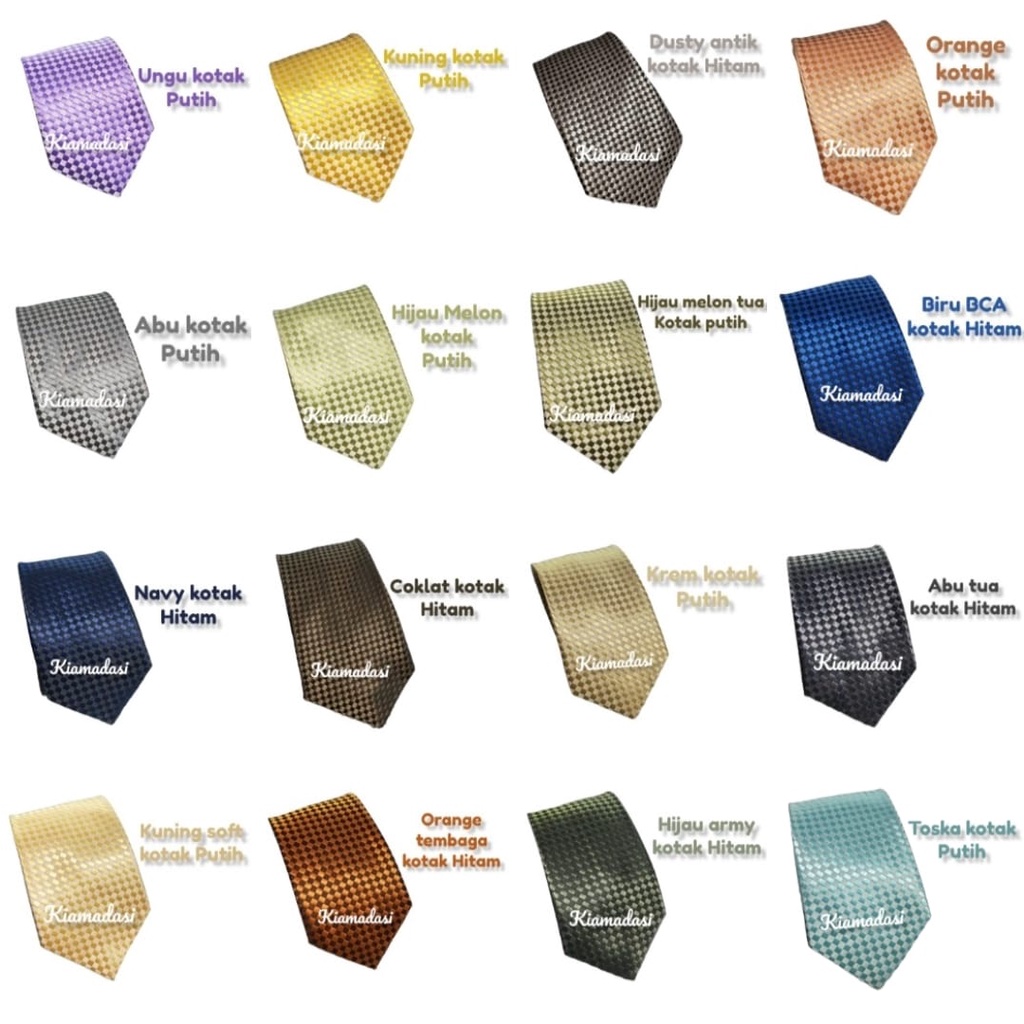 Dasi Panjang Manual Kotak 3inch