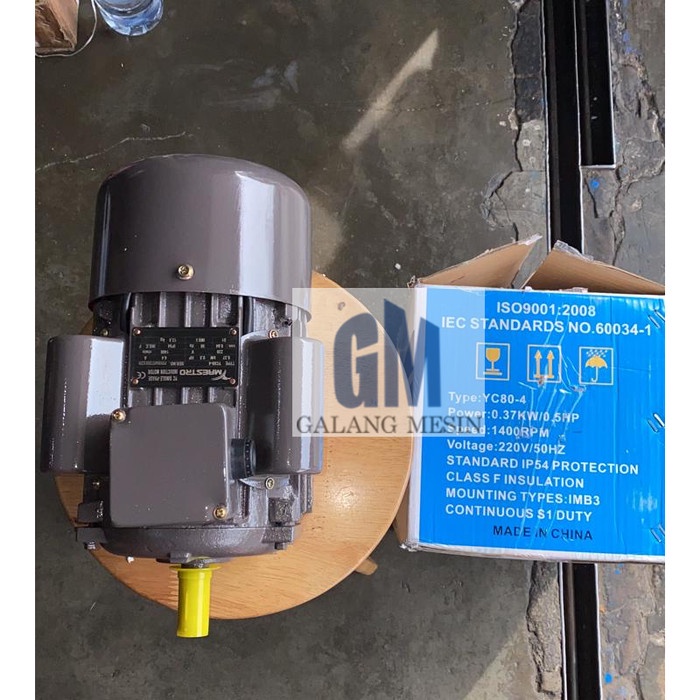@=@=@=@=] MESIN PENGGERAK DINAMO ELEKTRO MOTOR MAESTRO YC80-4 1/2 HP 0.5 HP