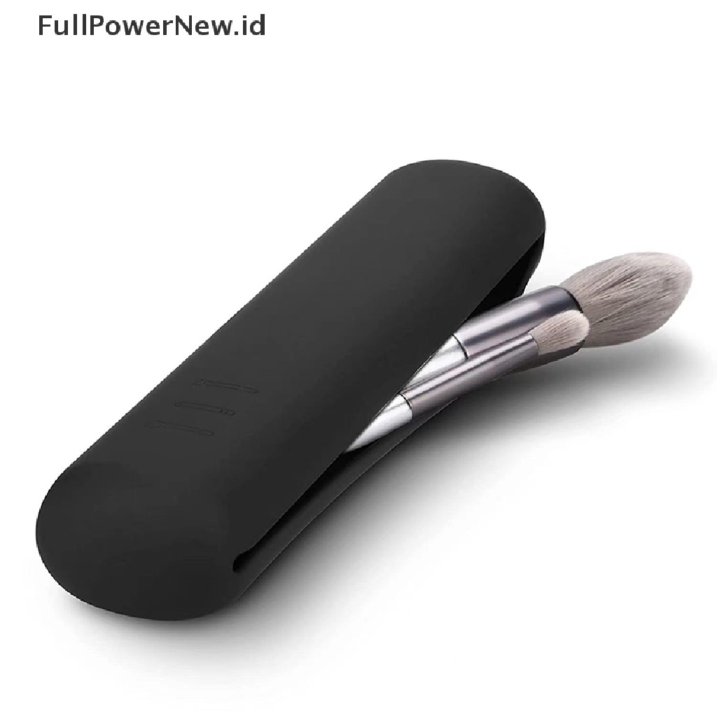 Power Travel Kuas Makeup Silikon Tas Tempat Brush Wajah Kosmetik Holder Organizer ID