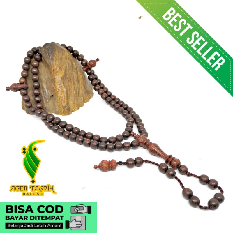 Tasbih Kayu Galih Asem Size 6mm Asli original COD!!!