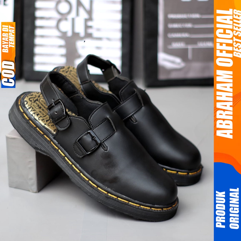 ABRAHAM Sandal Sepatu Docmart Pria Sendal Slide Selop Pria