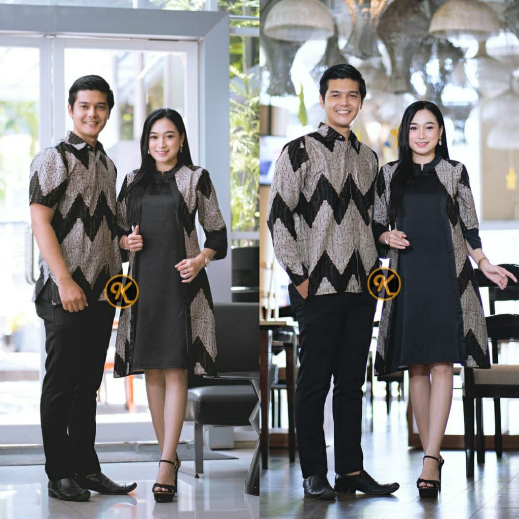 Batik couple Dress batik seragam kantor batik pesta kekinian murah size S M L XL XXL batik ecer