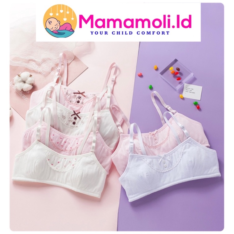 BH Anak Perempuan / BH Remaja Perempuan /  Miniset Anak Perempuan Bahan Katun Lembut Tidak Panas Menyerap Keringat