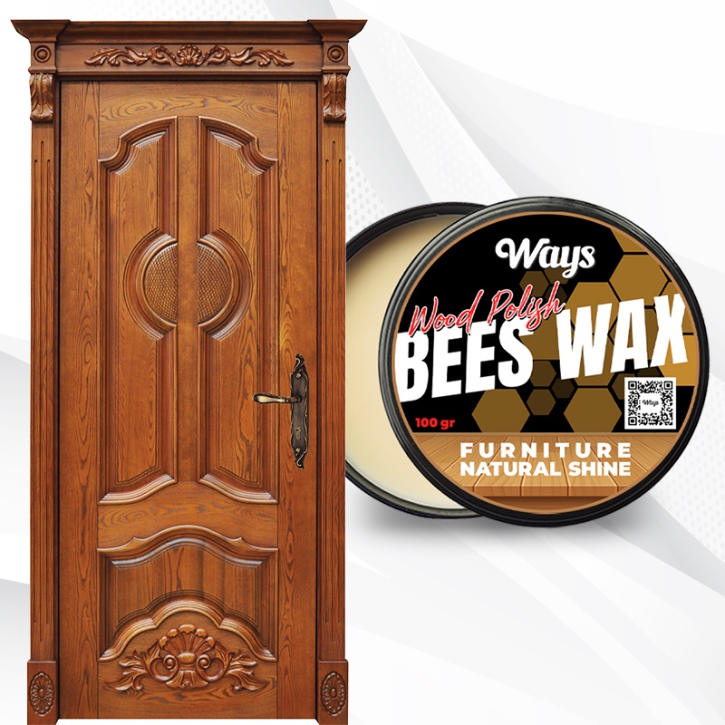 WAYS Bees Wax Wood Poles Pengkilap Furniture Kayu Meja Kursi Lemari / Beeswax - FREE Applicator