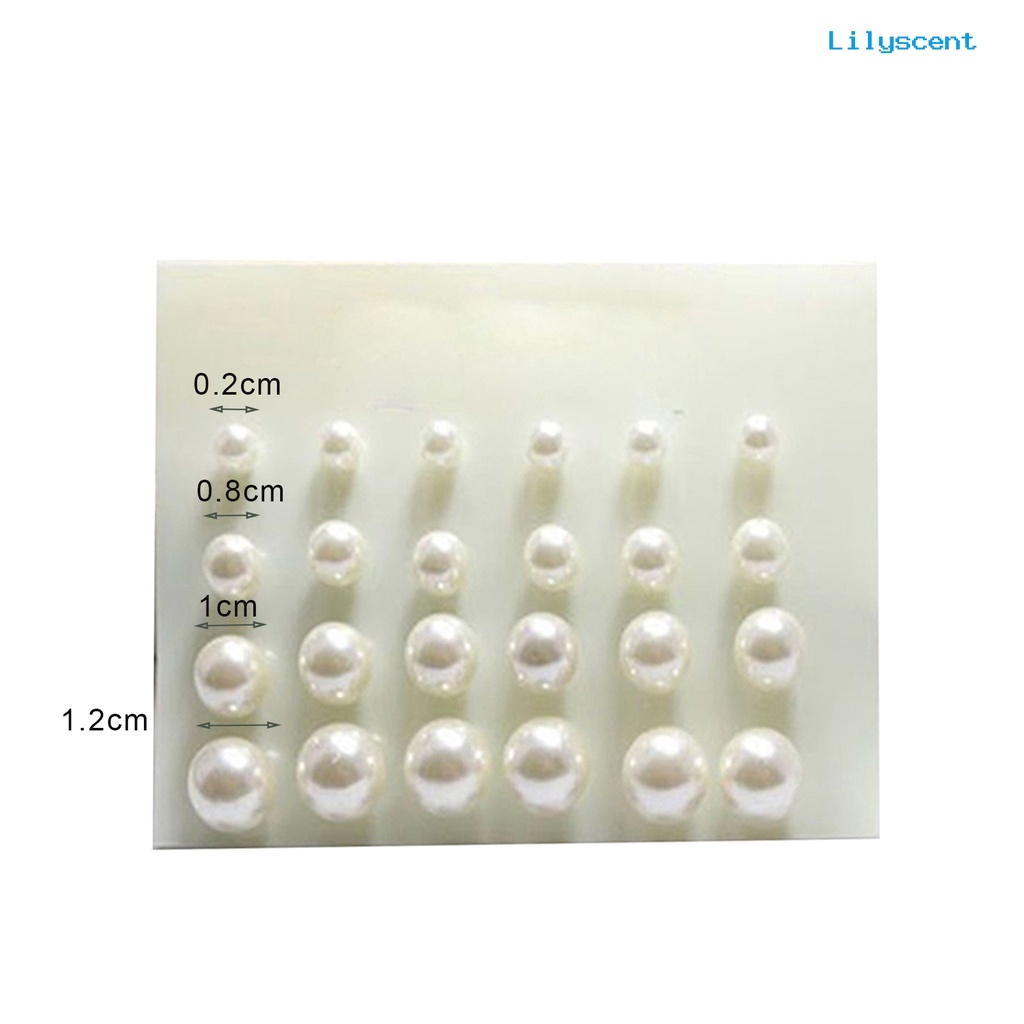 [LS] 12pasang Ear Stud All-match Mutiara Imitasi Elegan Menarik Untuk Pesta