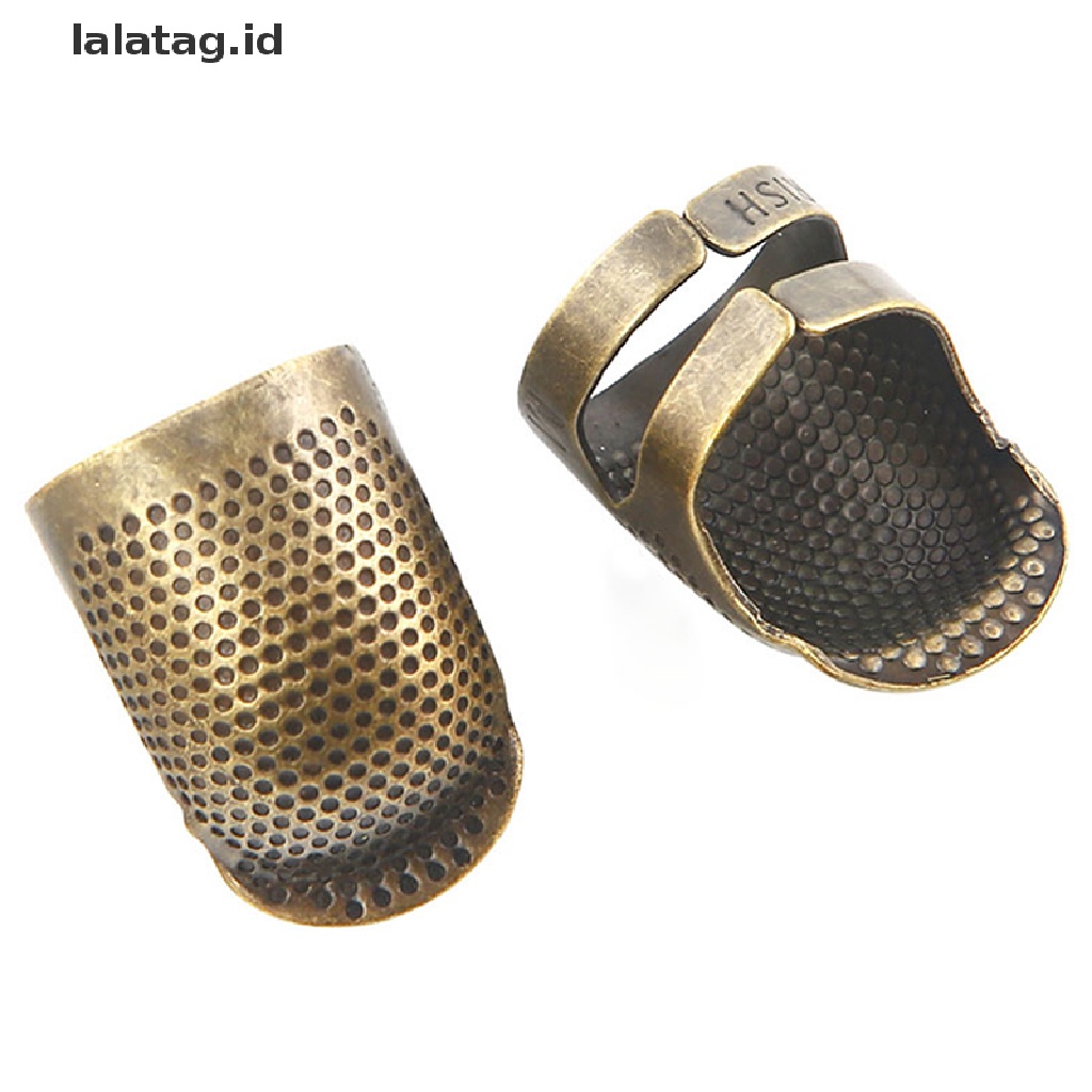 [lalatag] Pelindung Jari Gold Thimble Metal Aksesoris Jahit Alat Pekerjaan Tangan [ID]