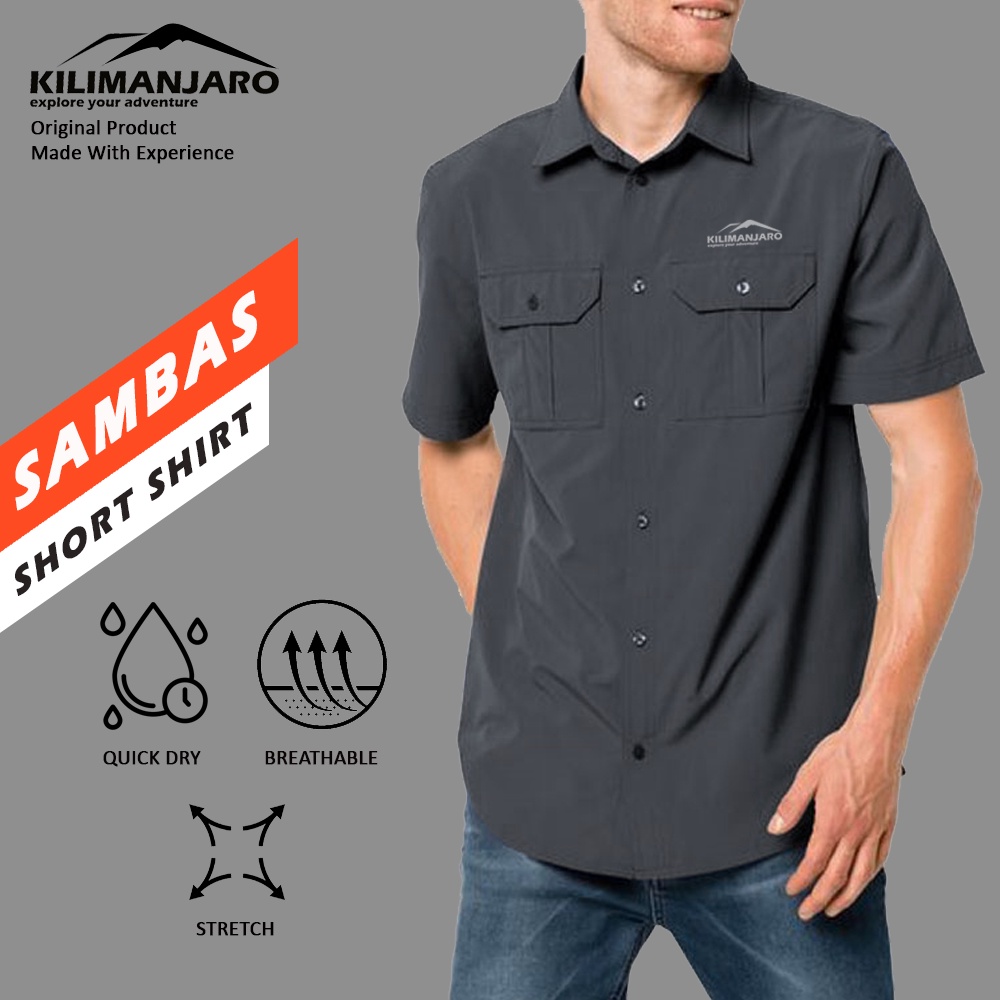 KILIMANJARO SAMBAS Kemeja outdoor Kilimanjaro Sambas Kemeja Lapangan Kemeja PDL Kemeja Gunung Kemeja Adventure