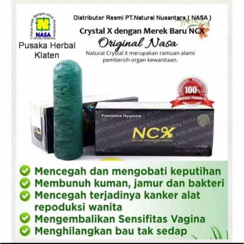 Perapat Miss V + Obat Kuat Pria - NCX NASA CRISTAL X ORIGINAL 100% - Quwless - Jozux Spray Original 