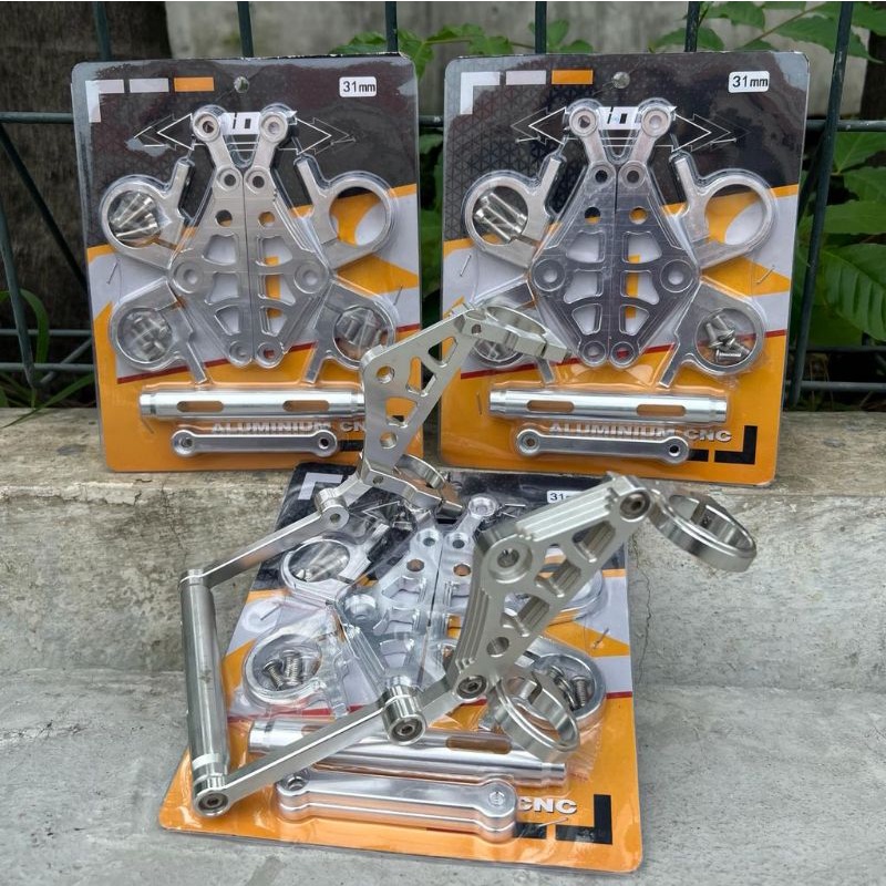 Bracket Kupingan lampu pangkon lampu CNC ukuran 31 set pangkon dudukan plat