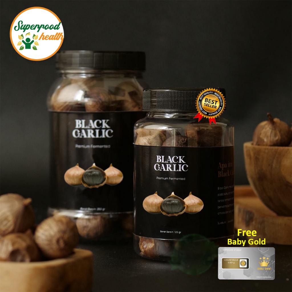 

[ORI] BLACK GARLIC 250 Gram / BAWANG HITAM TUNGGAL FREE EMAS MINI SUPERFOOD SOLO BLACK