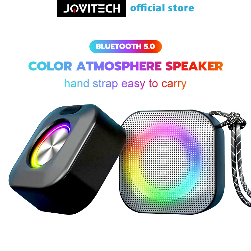 【COD】Jovitech Speaker Bluetooth MMS-68 V5.0 RGB lights Mini Speaker Portable With Lanyard Bluetooth Speaker - S29